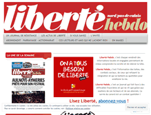 Tablet Screenshot of libertehebdo.org